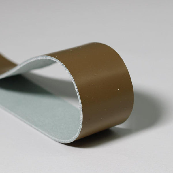 Tira de vacuno rectificado color orgánico pase 2cm y 3cm - Piel para artesanos