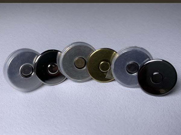 imanes semi planos 14mm - Piel para artesanos