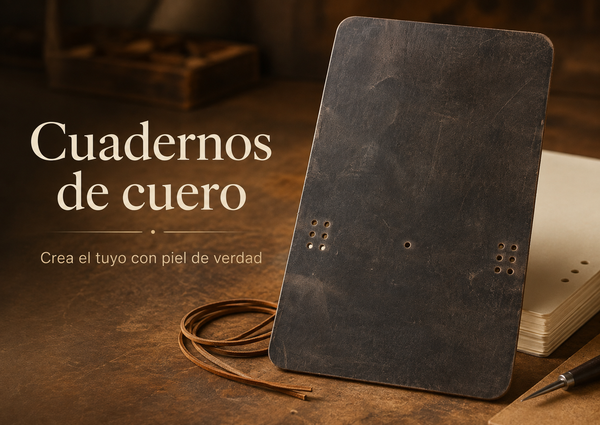 Cubiertas de piel para cuadernos A5 y Pocket