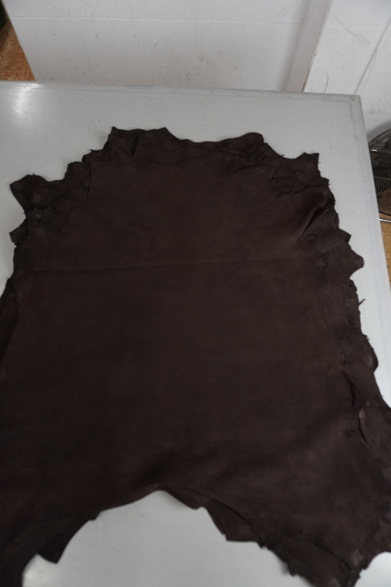 Piel de ante marrón chocolate - imagen 2