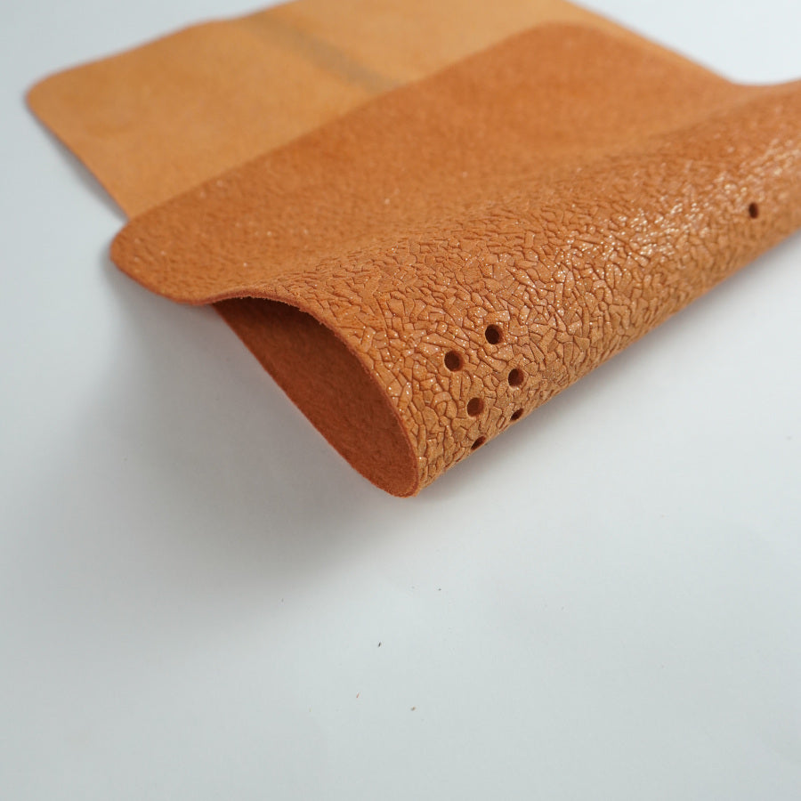Vacuno grabado naranja-Cubiertas de piel para cuadernos A5 - imagen 1