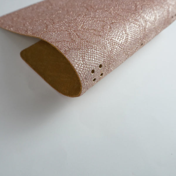 Cubierta de piel fantasía serpiente rosa – A5 y Pocket - imagen 1