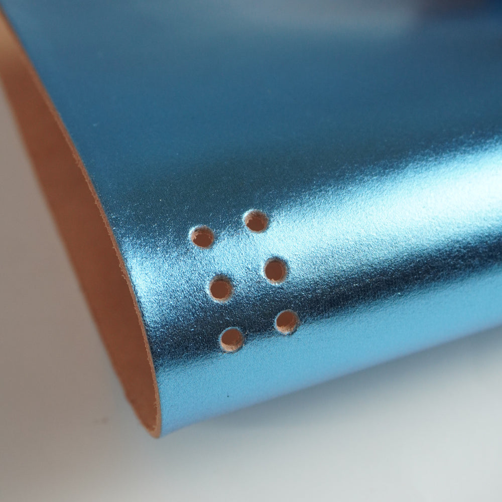 Cubierta de piel laminada azul – A5 y Pocket - imagen 1