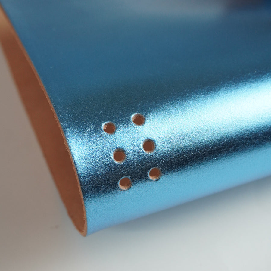 Cubierta de piel laminada azul – A5 y Pocket - imagen 1