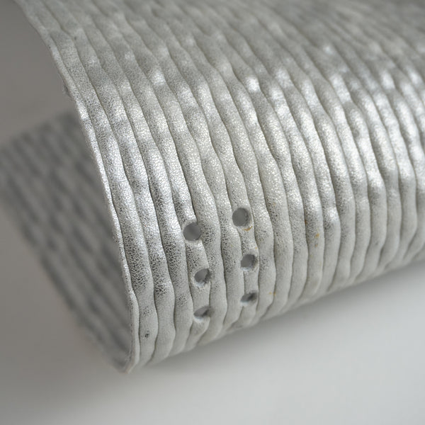 Cubierta de piel vacuno grabado plata – A5 y Pocket - imagen 1