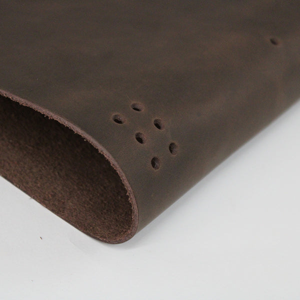 Cubierta de piel vacuno engrasado marrón – A5 y Pocket