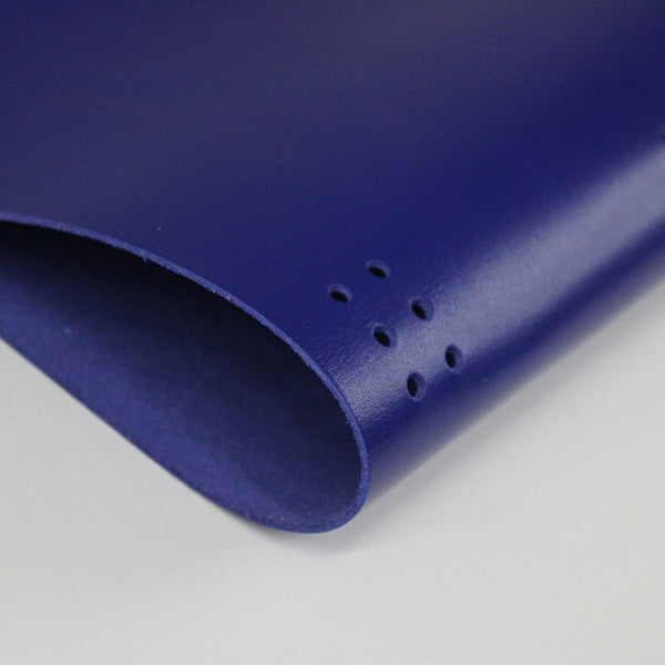 Cubierta de piel vacuno color azul eléctrico – A5 y Pocket