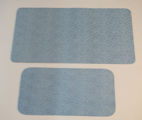 Cubierta de piel vacuno grabado celeste– A5 y Pocket