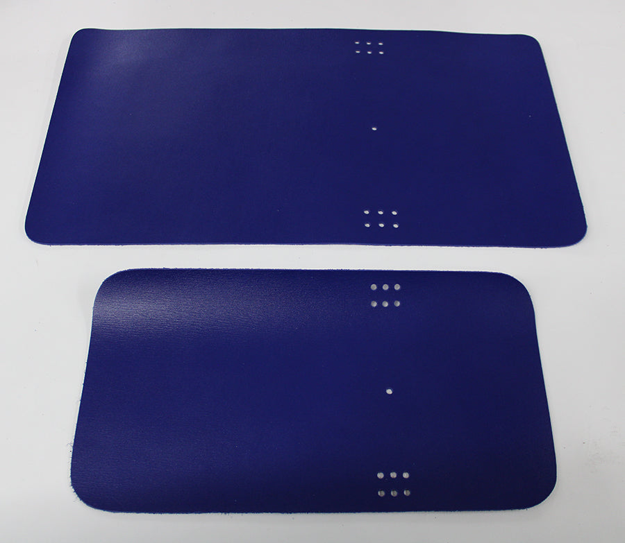 Cubierta de piel vacuno color azul eléctrico – A5 y Pocket