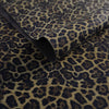 Retal de serraje leopardo reforzado con tela marrón