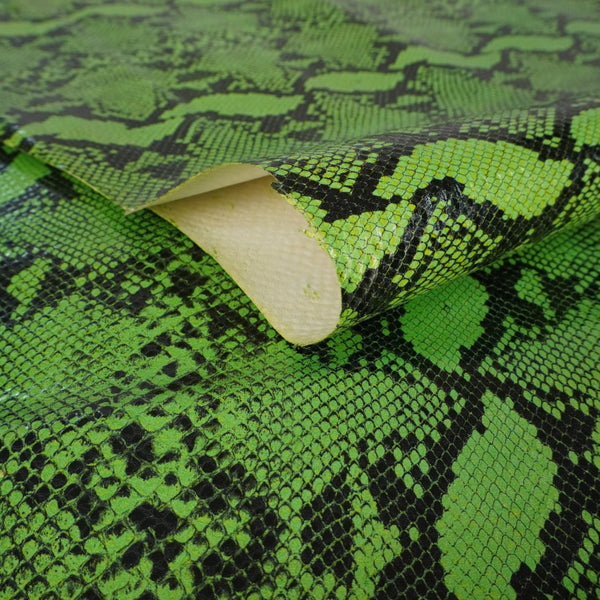 Piel de becerro serpiente verde