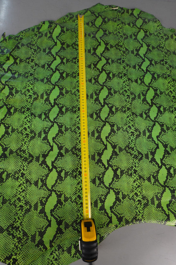 Piel de becerro serpiente verde