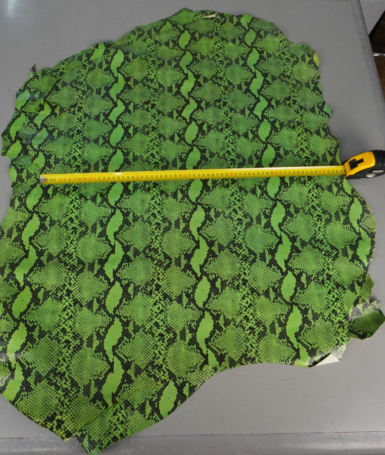 Piel de becerro serpiente verde
