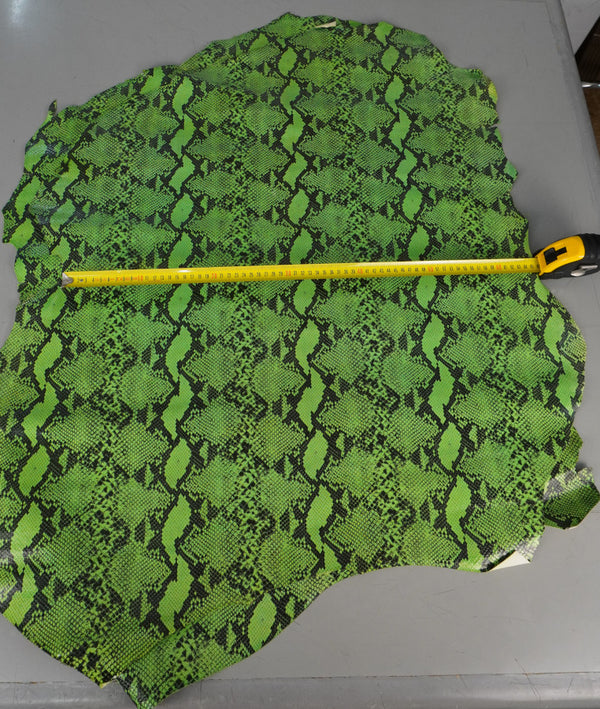 Piel de becerro serpiente verde