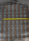Piel de cabra serpiente flores azul