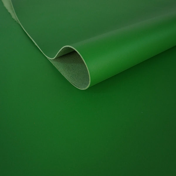 Retal de vacuno liso verde estopa
