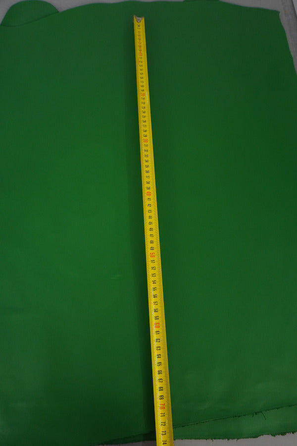 Retal de vacuno liso verde estopa