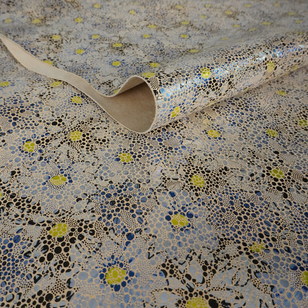 Piel de cabra estampada flores