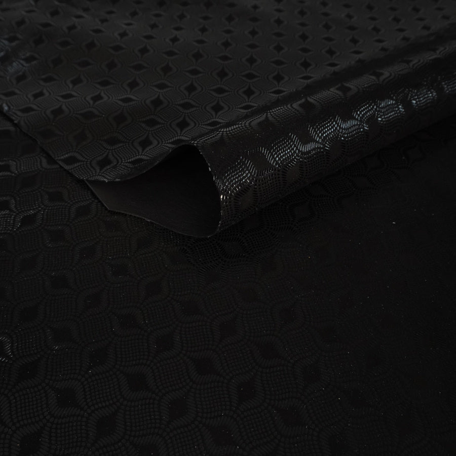 Piel de ante negro con fantasía brillo