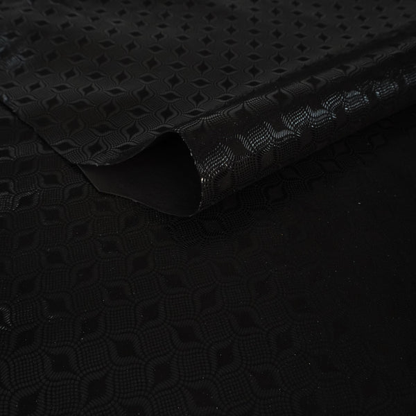 Piel de ante negro con fantasía brillo