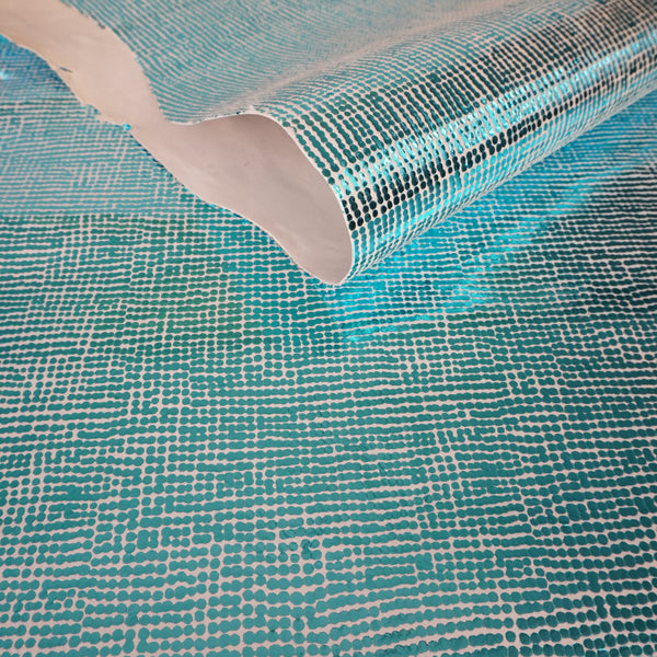 Piel de cabra metalizada azul metalizado