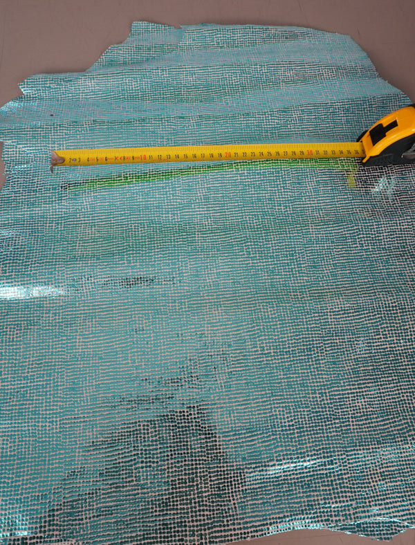 Piel de cabra metalizada azul metalizado