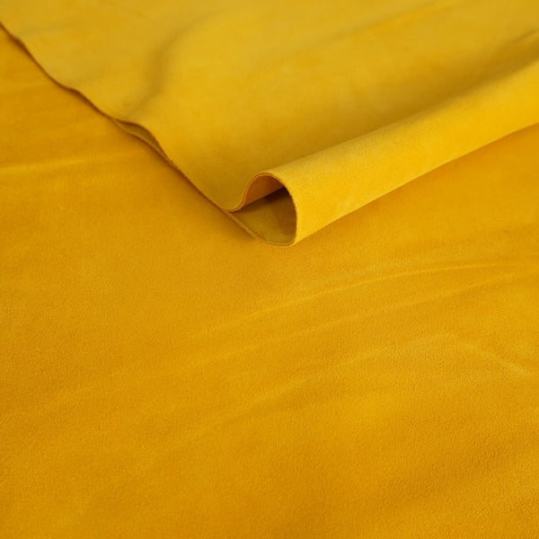 🐂 Retal de vacuno serraje amarillo mostaza