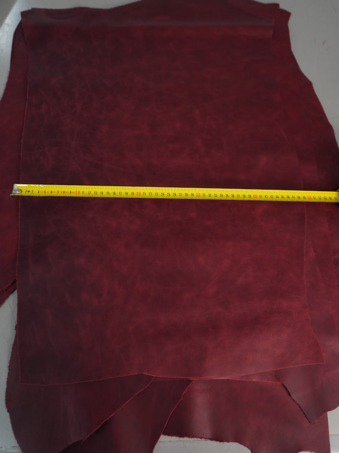 🐂 Retal de vacuno encerado burdeos