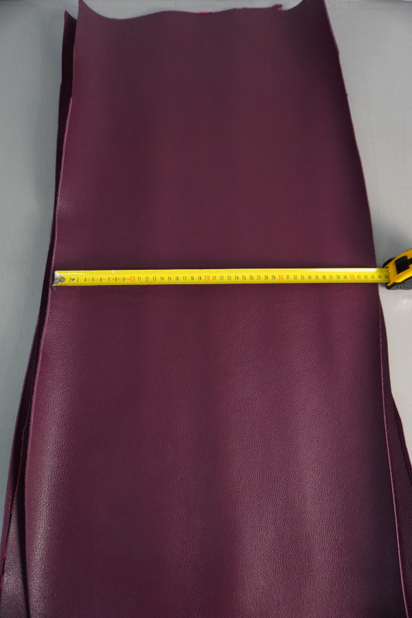 🐂 Retal de vacuno bombeado magenta con revés rosa