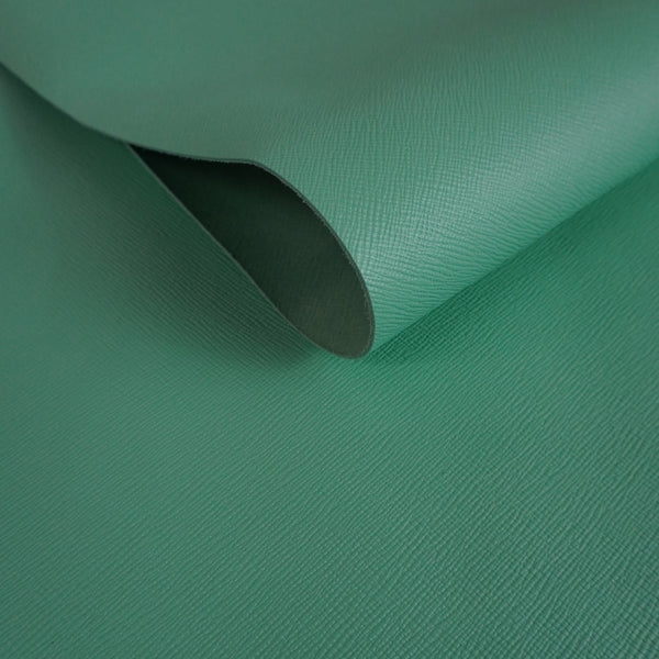 Retal de vacuno saffiano verde