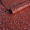 Retal serraje corazones rojo