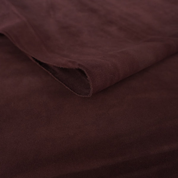 🐂 Vacuno serraje afelpado burdeos