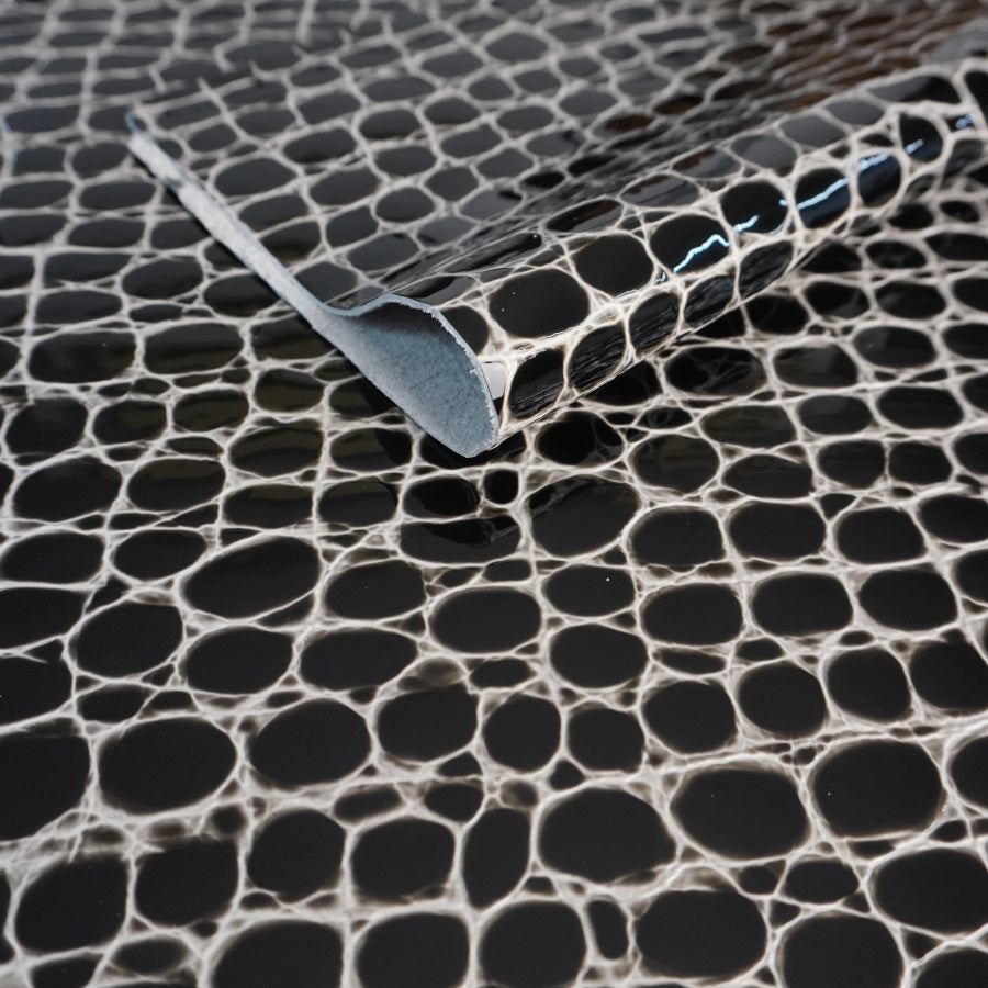 🐂 Trozo de vacuno grabado negro acharolado