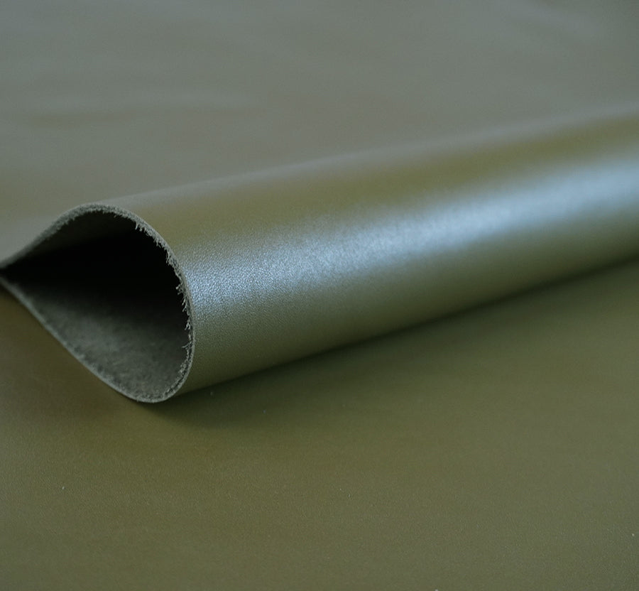 Piel de vacuno verde oliva