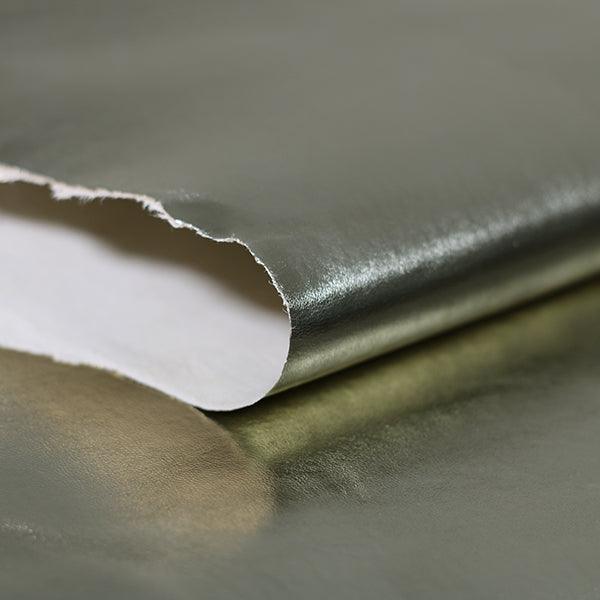 Cabra laminada platino - Piel para artesanos