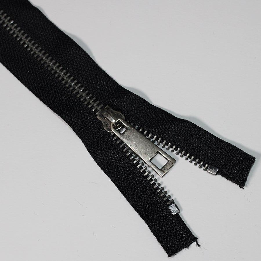Cremallera negra para bolsos 20cm y 25cm - Piel para artesanos