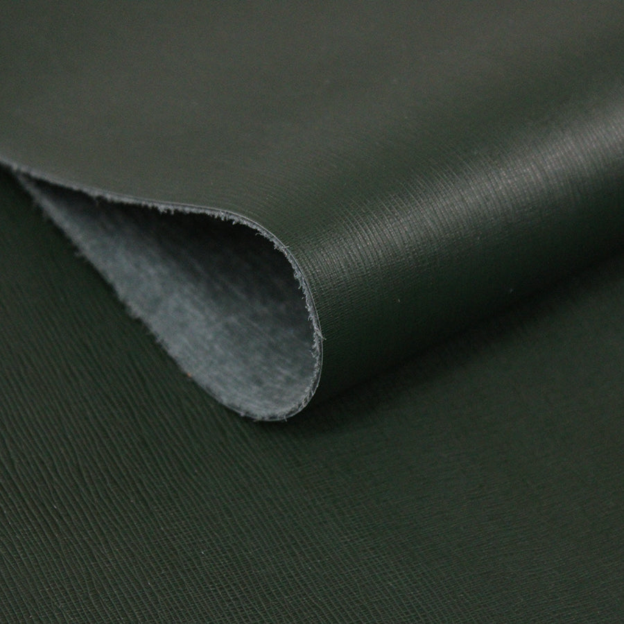 🐄 Retal de vacuno saffiano verde botella