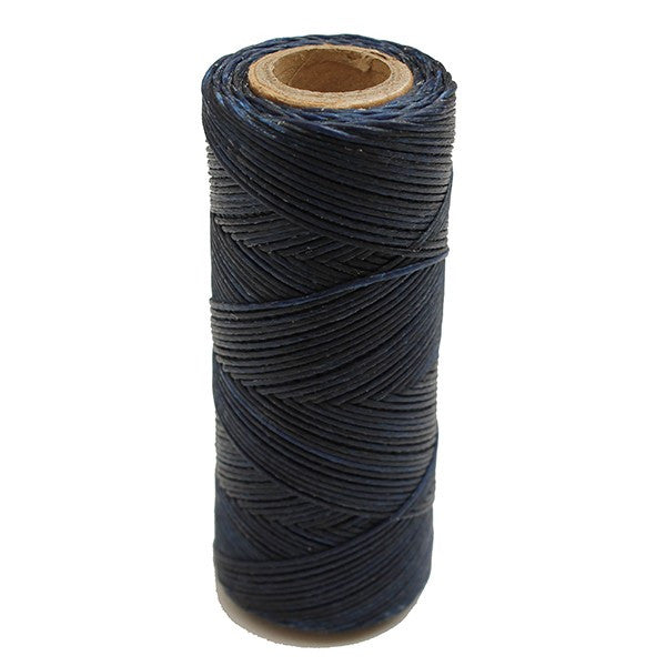 Color azul-Hilo encerado coser cuero