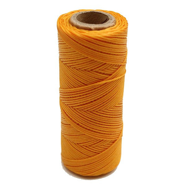 Color amarillo-Hilo encerado coser cuero