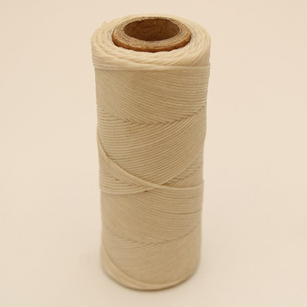 Ecru color ice-Waxed thread sew leather