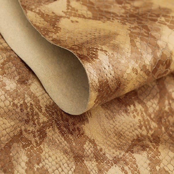 Champagne color-Snake cowhide