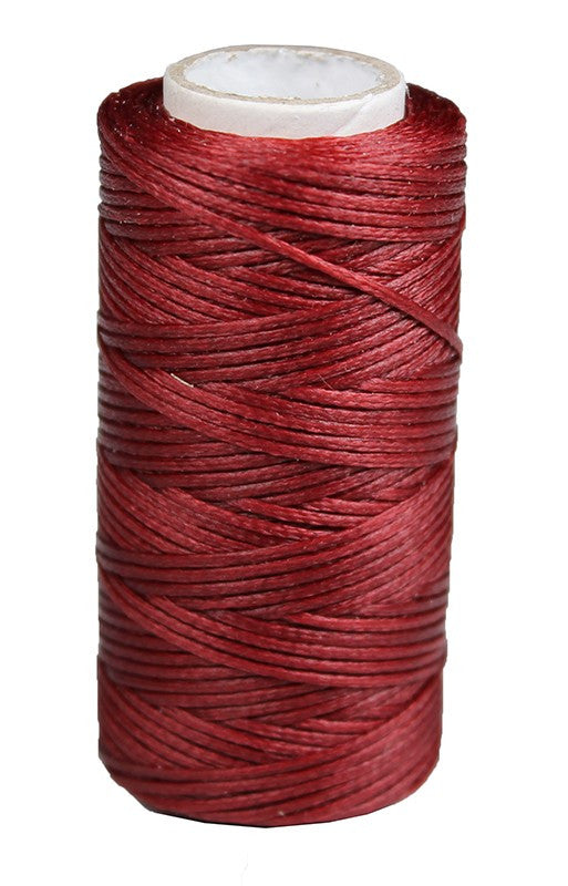 Waxed cord 0.6mm maroon color