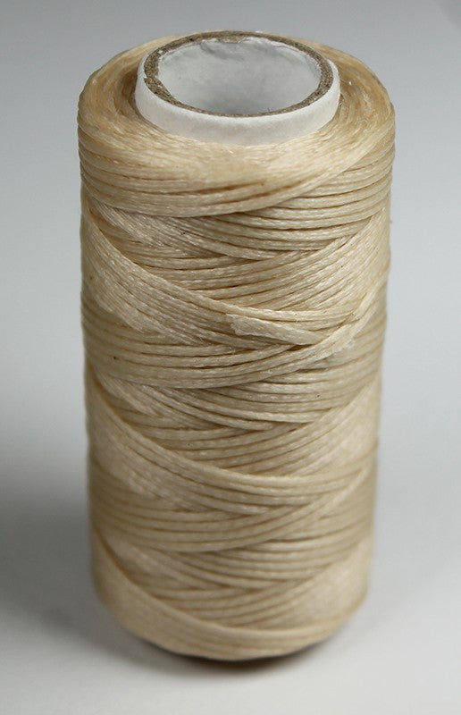 Waxed cord 0.6mm beige color