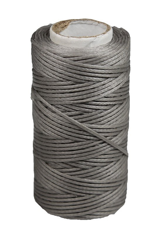 Waxed thread 0.6mm gray color