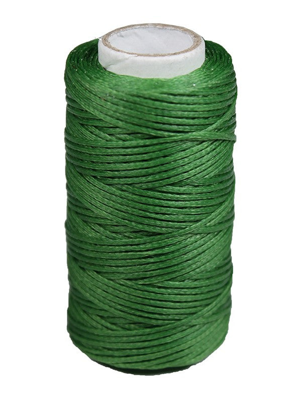 Waxed thread 0.6mm green color