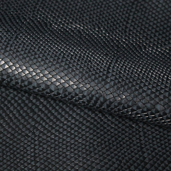 Black snakeskin half leather