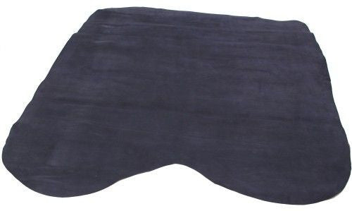 Navy-Reinforced plush split leather