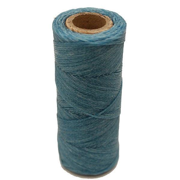 Color celeste-Hilo encerado coser cuero - Piel para artesanos