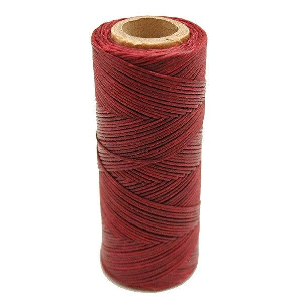 Color granate-Hilo encerado coser cuero - Piel para artesanos