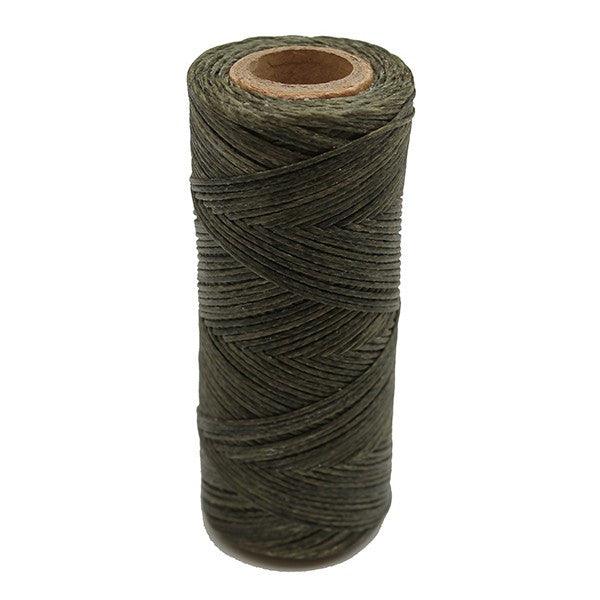 Color kaki-Hilo encerado coser cuero - Piel para artesanos